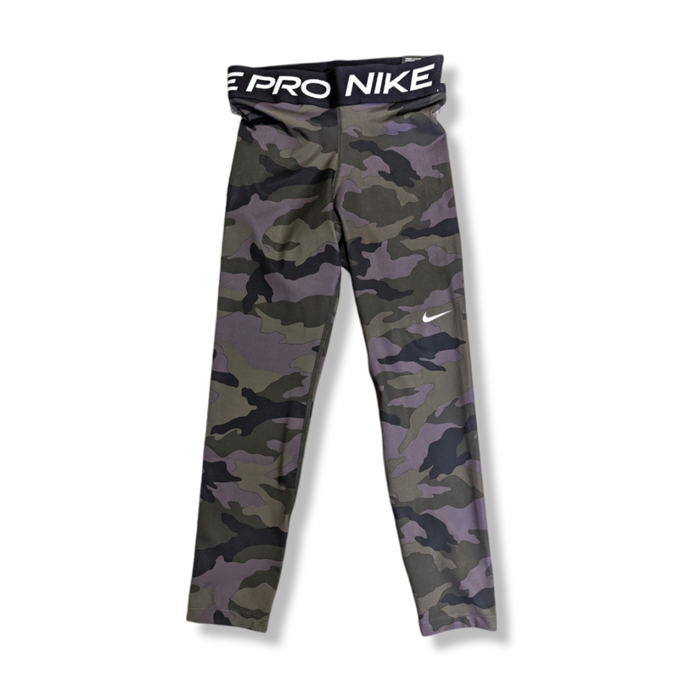 NIKE Pro Women's Cropped Camo Tights Leggings NWT Size XS CU4630 082